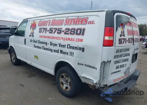 2008 Chevrolet Express Work Van из США, поврежденный, VIN 1GCFG15X481190344